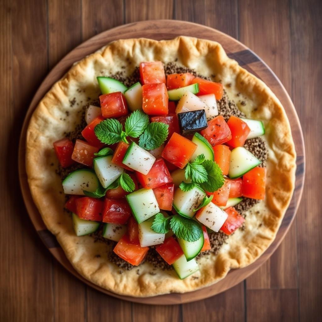 زعتر مع خضار