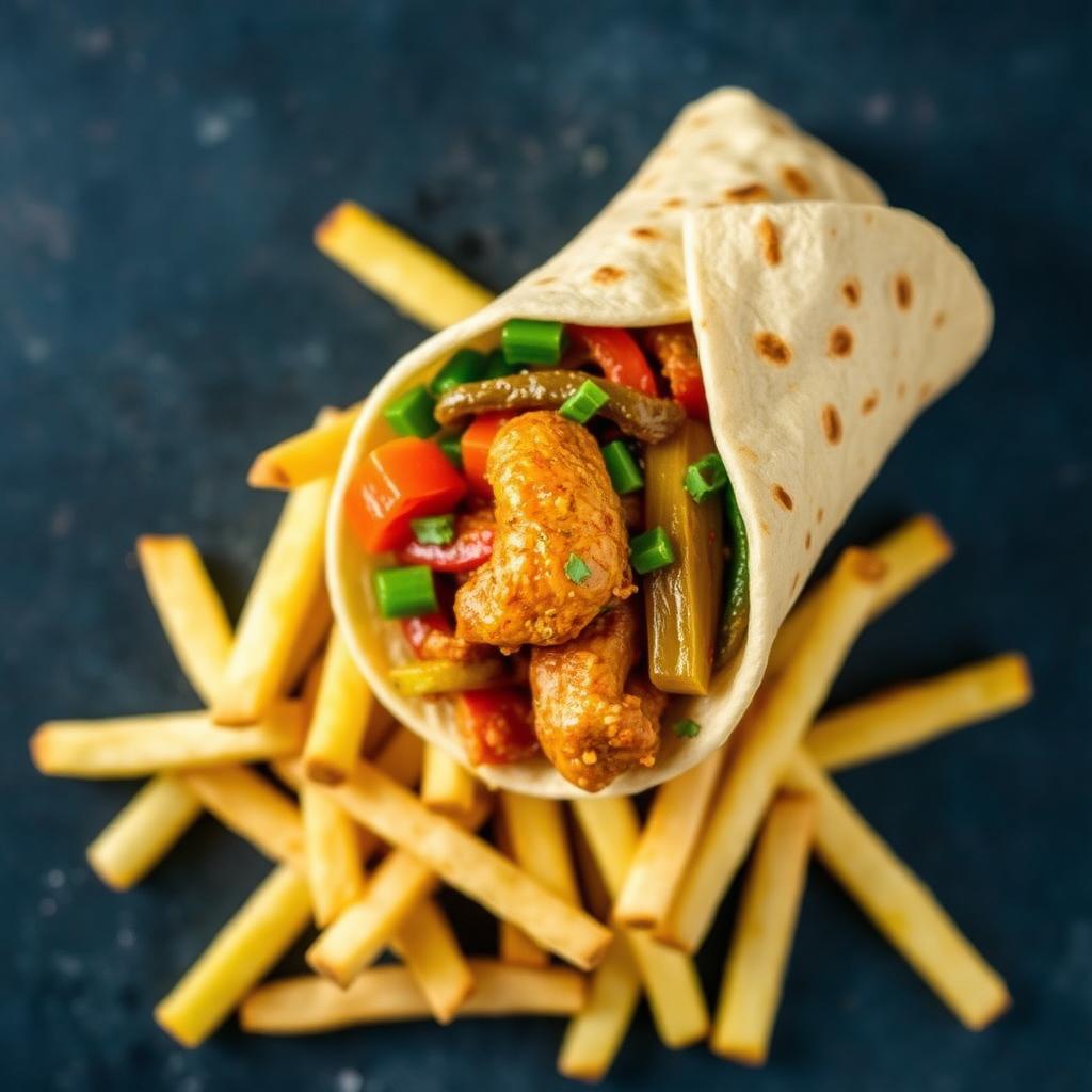رول فاهيتا + بطاطا